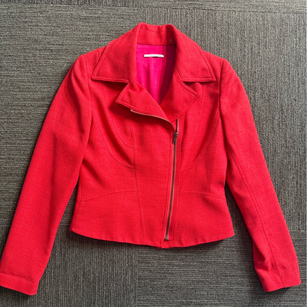 T Tahari Red Blazer
